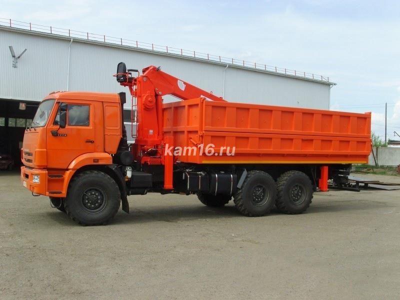 КАМАЗ 43118 самосвал с КМУ КАНГЛИМ 1256 (7 тн)